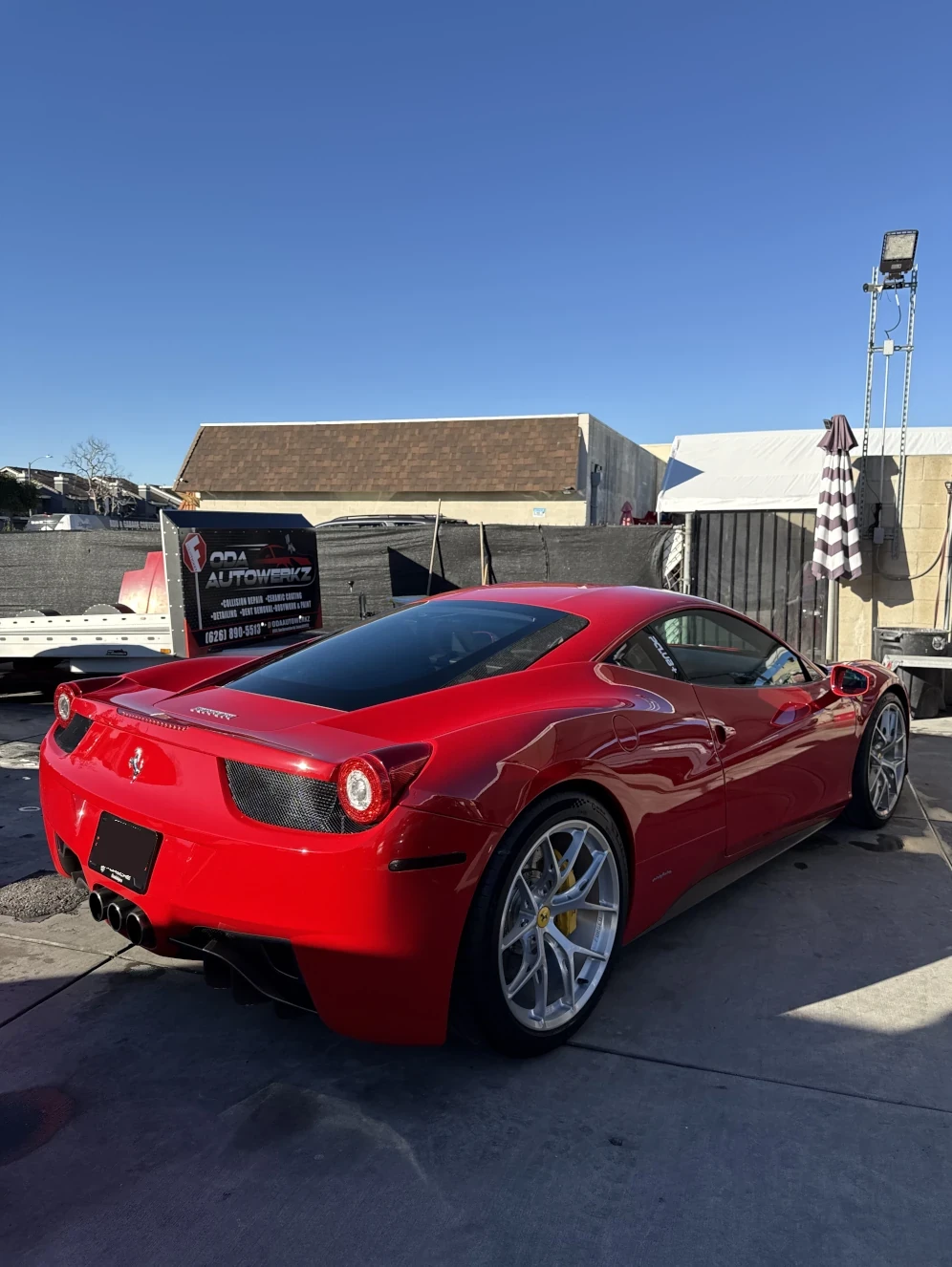 Red Ferrari - Paint Touch Up